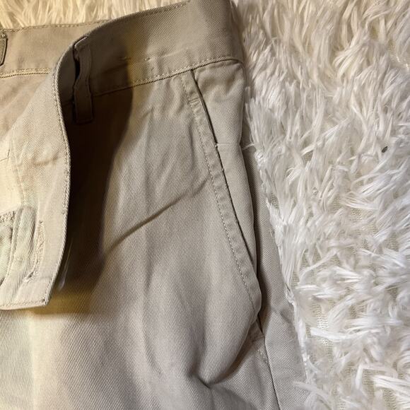 New York & Company Womens Size 6 Chino Pants Low Rise Skinny Flare Khaki - Picture 3 of 5
